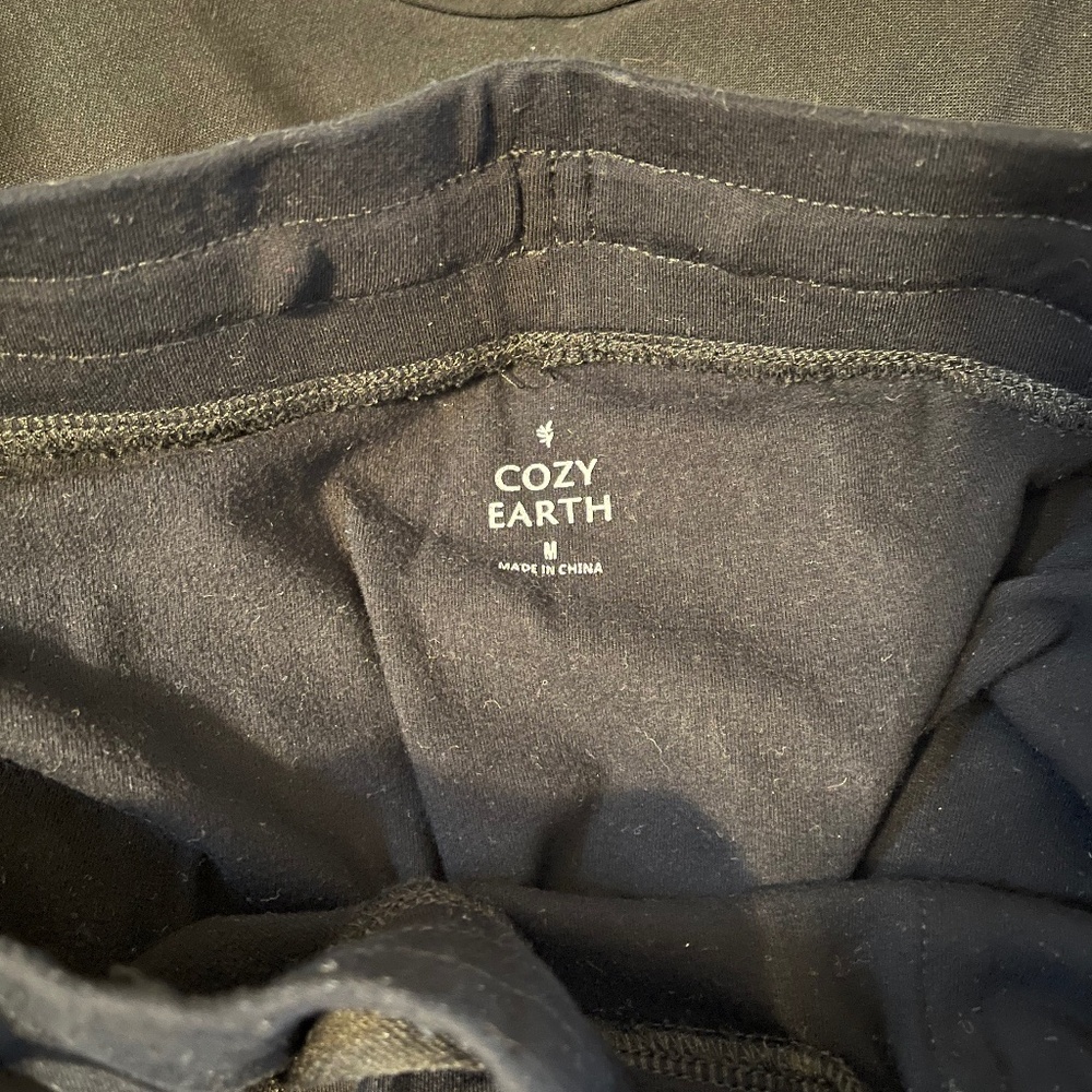 Cozy Earth long cotton lounge skirt with waist tie and pockets